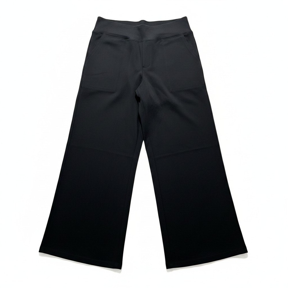 Bubblelime L Black Wide Leg Yoga Pants Womens NWT Athleisure Casual